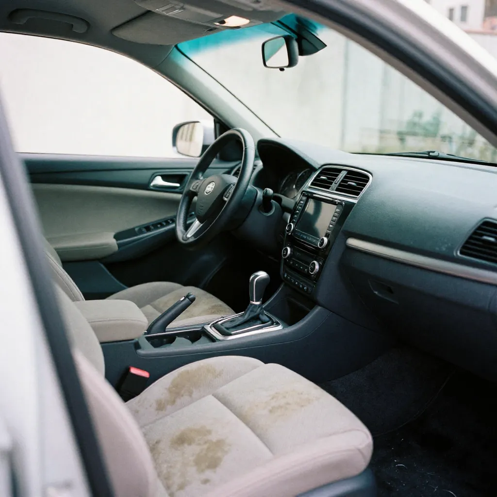 Professional car interior detailing